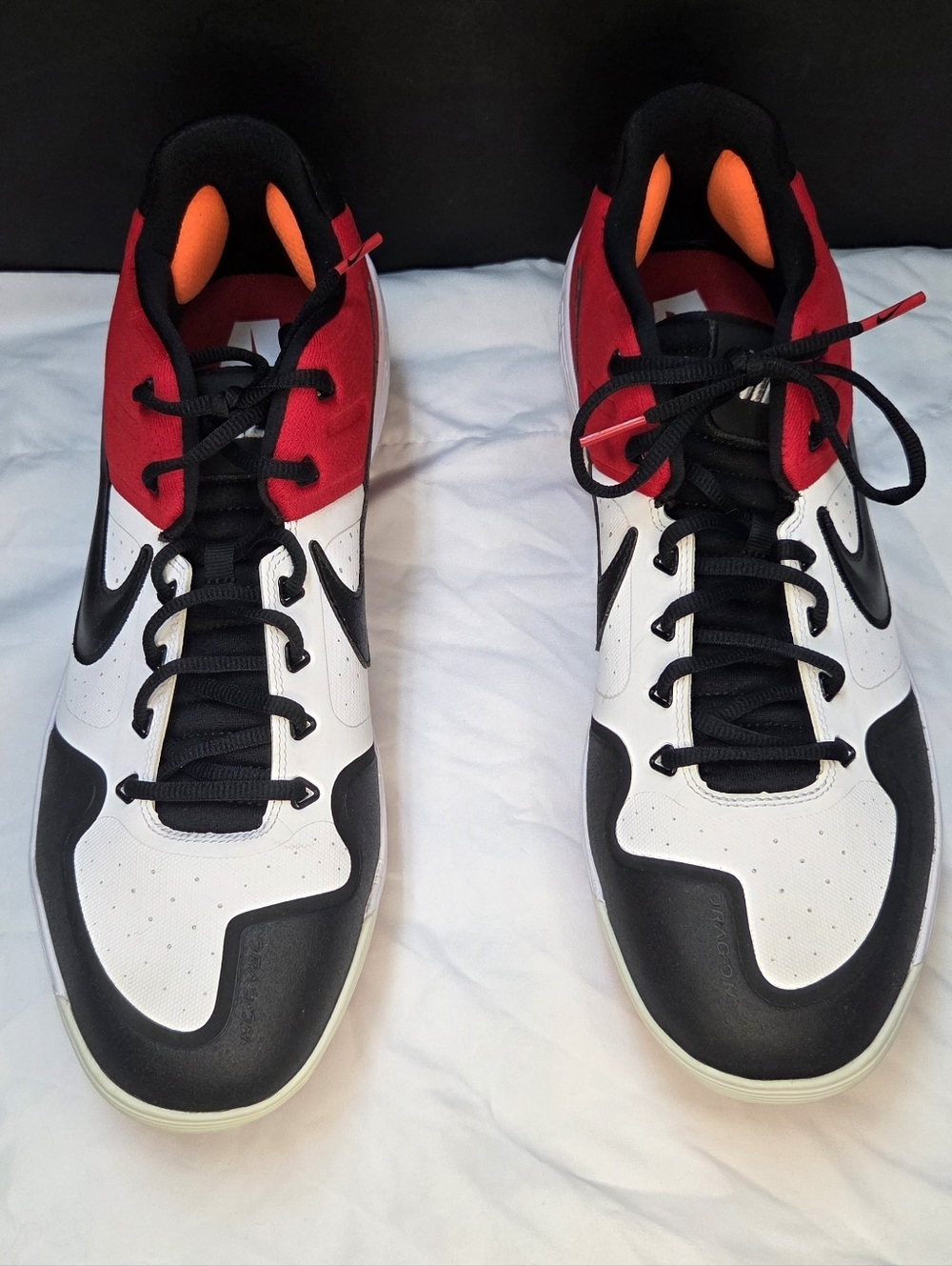 Nike AIR Alpha Huarache Elite 2 Low Red White Black AJ6873-106 Size 15. 0180